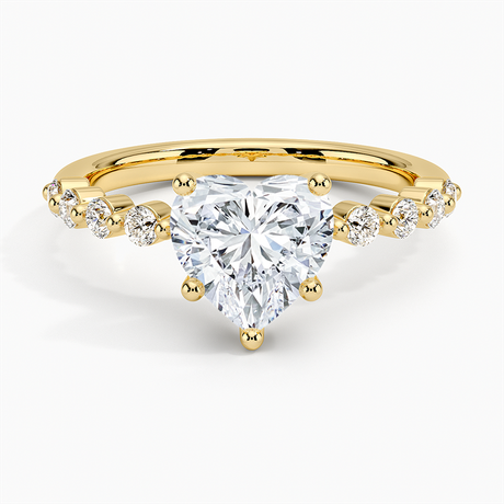 18K Yellow Gold Marseille Half Coverage Diamond Ring (1/4 ct. tw.)