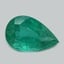 8.1x5.1mm  Green  Pear   Emerald