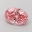 1.78 Ct. Fancy Vivid Pink Oval Lab Grown Diamond