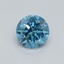 0.43 Ct. Fancy Vivid Malibu Blue Round Lab Grown Diamond
