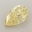 4.12 Ct. Fancy Vivid Yellow Pear Lab Grown Diamond