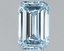 1.12 Ct. Fancy Intense Blue Emerald Lab Grown Diamond