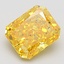 1.61 Ct. Fancy Vivid  Yellow Radiant Lab Grown Diamond