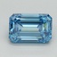 3.17 Ct. Fancy Vivid Blue Emerald Lab Grown Diamond