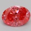 1.59 Ct. Fancy Vivid Pink Oval Lab Grown Diamond