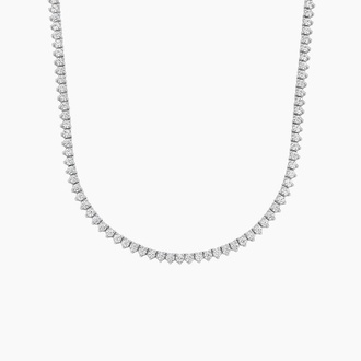 16 in. Perfect Three-Prong Diamond Tennis Necklace (5 ct. tw.)
