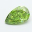 1.08 Ct. Fancy Vivid  Green Pear Lab Grown Diamond