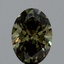 1.51 Ct. Fancy Vivid Green Oval Lab Grown Diamond