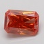 3.55 Ct. Fancy Vivid Pinkish Orange Radiant Lab Grown Diamond
