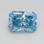 0.53 Ct. Fancy Vivid Blue Radiant Lab Grown Diamond