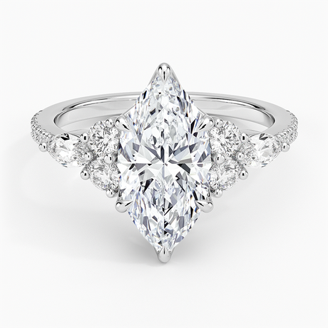 Luxe Marquise and Round Diamond Setting