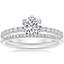18K White Gold Poppy Diamond Ring with Whisper Diamond Ring (1/10 ct. tw.)