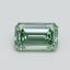 0.53 Ct. Fancy Intense Pacific Green Emerald Lab Grown Diamond