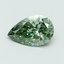 3.00 Ct. Fancy Vivid Green Pear Lab Grown Diamond