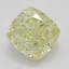 1.23 Ct. Fancy Light Yellow Cushion Diamond