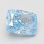 2.09 Ct. Fancy Vivid Blue Cushion Lab Grown Diamond