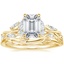 18K Yellow Gold Secret Garden Diamond Ring (1/2 ct. tw.) with Winding Willow Ring