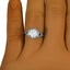 The Ranita Ring, smallzoomed in top view on a hand