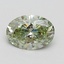 1.03 Ct. Fancy Intense Green Oval Lab Grown Diamond