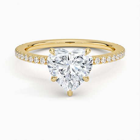 18K Yellow Gold Demi Three-Quarter Coverage Diamond Ring (1/3 ct. tw.)