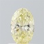 0.54 Ct. Fancy Light Yellow Oval Lab Grown Diamond