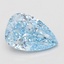 4.06 Ct. Fancy Vivid Blue Pear Lab Grown Diamond