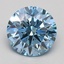 2.05 Ct. Fancy Blue Round Lab Grown Diamond