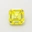 0.75 Ct. Fancy Vivid  Yellow Asscher Lab Grown Diamond
