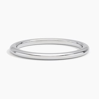 1.5mm Comfort Fit Wedding Ring in 18K White Gold