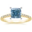 18K Yellow Gold Sonora Diamond Ring, smalltop view