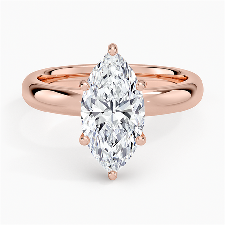14K Rose Gold Sydney Perfect Fit Halo 3mm Diamond Ring