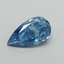 0.91 Ct. Fancy Vivid Blue Pear Lab Grown Diamond
