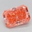 3.13 Ct. Fancy Vivid  Pink Radiant Lab Grown Diamond