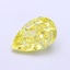 1.10 Ct. Fancy Intense  Yellow Pear Lab Grown Diamond