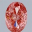 1.96 Ct. Fancy Vivid Pink Oval Lab Grown Diamond