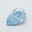 1.10 Ct. Fancy Vivid  Blue Pear Lab Grown Diamond