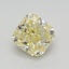 0.60 Ct. Fancy Yellow Cushion Lab Grown Diamond