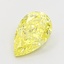 1.52 Ct. Fancy Vivid Yellow Pear Lab Grown Diamond