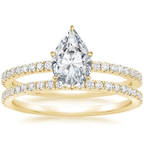 18K Yellow Gold Luxe Viviana Diamond Bridal Set (1/2 ct. tw.)