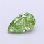 1.00 Ct. Fancy Vivid Green Pear Lab Grown Diamond