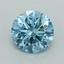 1.52 Ct. Fancy Vivid  Blue Round Lab Grown Diamond