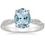 18K White Gold Petite Luxe Twisted Vine Diamond Ring (1/4 ct. tw.), smalltop view