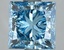 3.51 Ct. Fancy Vivid Blue Princess Lab Grown Diamond