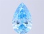 3.23 Ct. Fancy Vivid Blue Pear Lab Grown Diamond