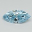 1.18 Ct. Fancy Vivid Blue Marquise Lab Grown Diamond