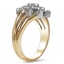 The Kenzie Ring, smalltop view on a hand