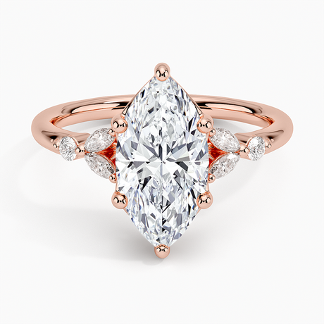 14K Rose Gold Verbena Diamond Ring