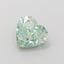 1.03 Ct. Fancy Vivid  Green Heart Lab Grown Diamond