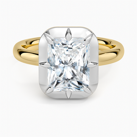 Harper Mixed Metal Solitaire Ring