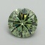 3.58 Ct. Fancy Vivid Green Round Lab Grown Diamond